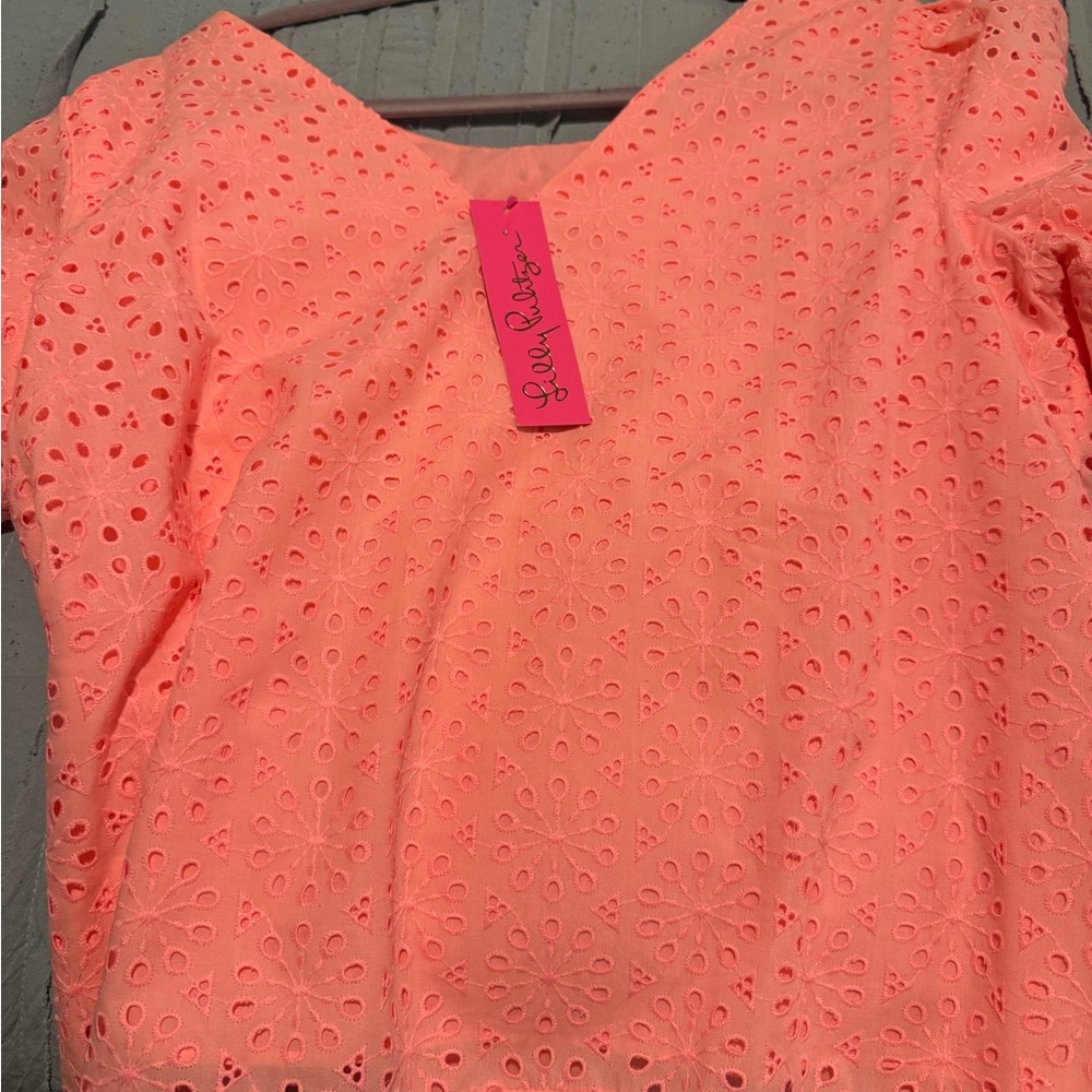 Lilly Pulitzer NWT size L neon sunburst blouse. Purchased New myself